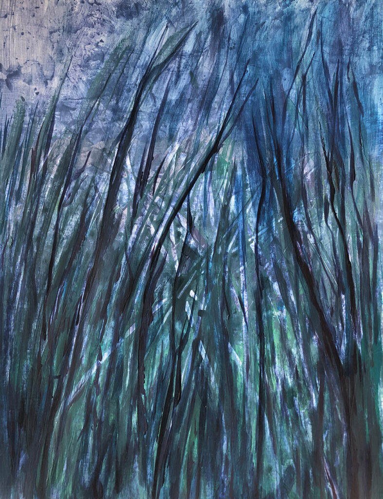 Acryl-Gemälde "Nacht" aus dem Jahr 2019, erstellt von Gabriela Berger