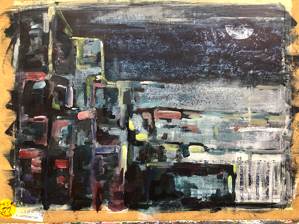 Acryl-Gemälde "Mediterran" aus dem Jahr 2019, erstellt von Gabriela Berger