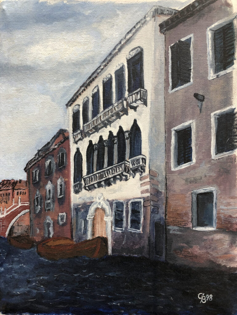 Öl-Gemälde "Venedig II" aus dem Jahr 1998, erstellt von Gabriela Berger